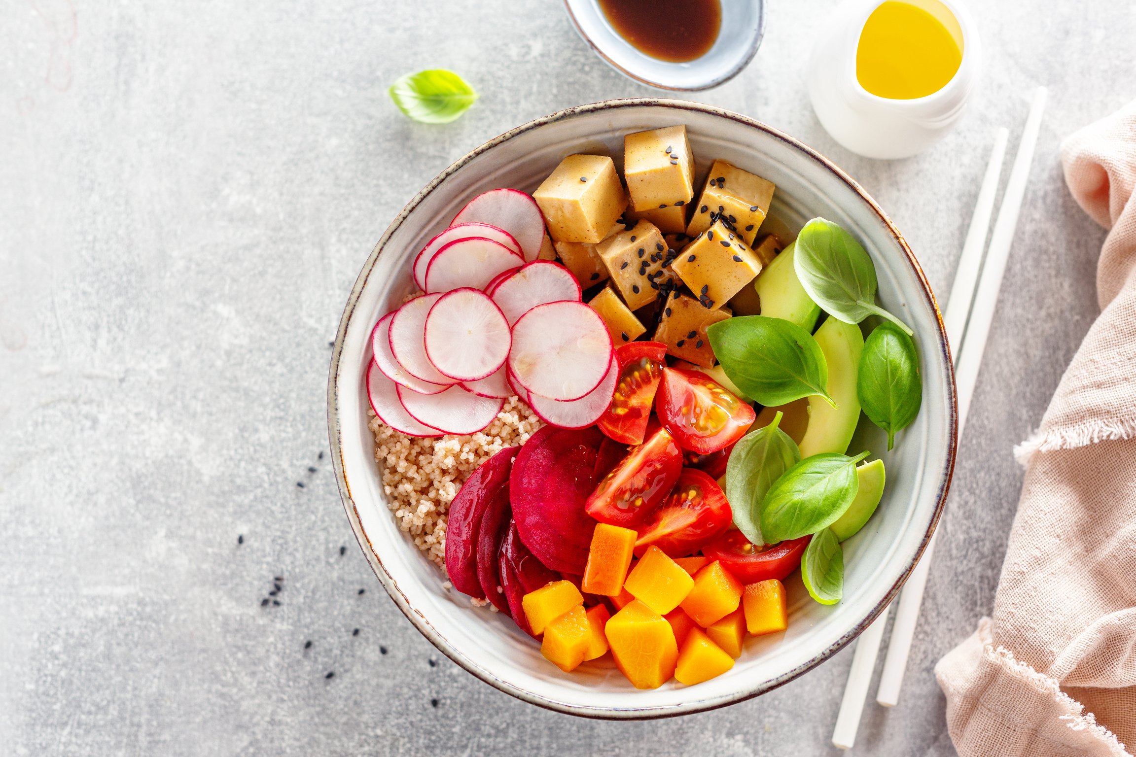 Freshmade vegan vegetarian bowl